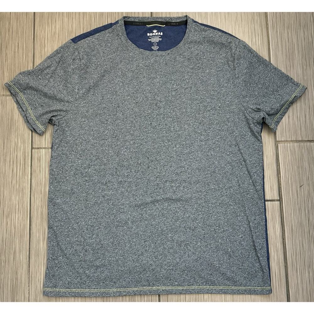 Bombas "Bee Better" Men's Crew Neck T-shirt Size Large Blue Short Sleeve
